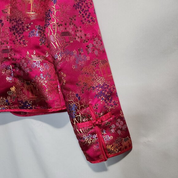 Old Navy Shiny Pink Patterned Jacket Size S - Picture 8 of 12